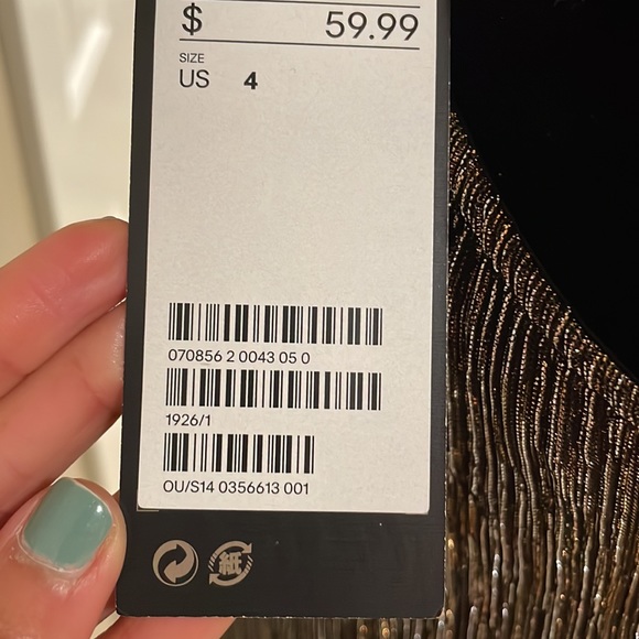 NWT Shimmering H&M cocktail dress - Sz 4. - Picture 5 of 6